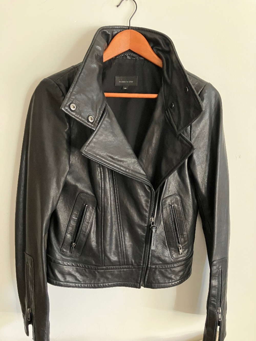 Mackage- Aritzia Black Leather Biker Jacket